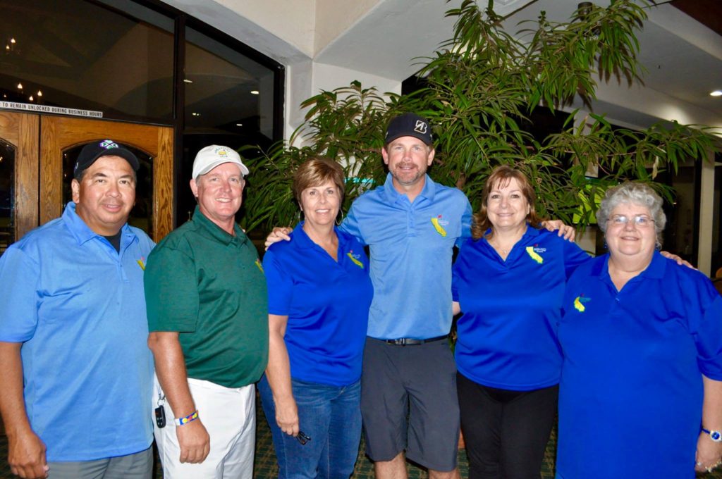 Southern California Charity Golf Classic Organizers 2017 Anthony Verches, Ron Capps, Jan Edwards, Lynnette Brown, Karon Mulligan
